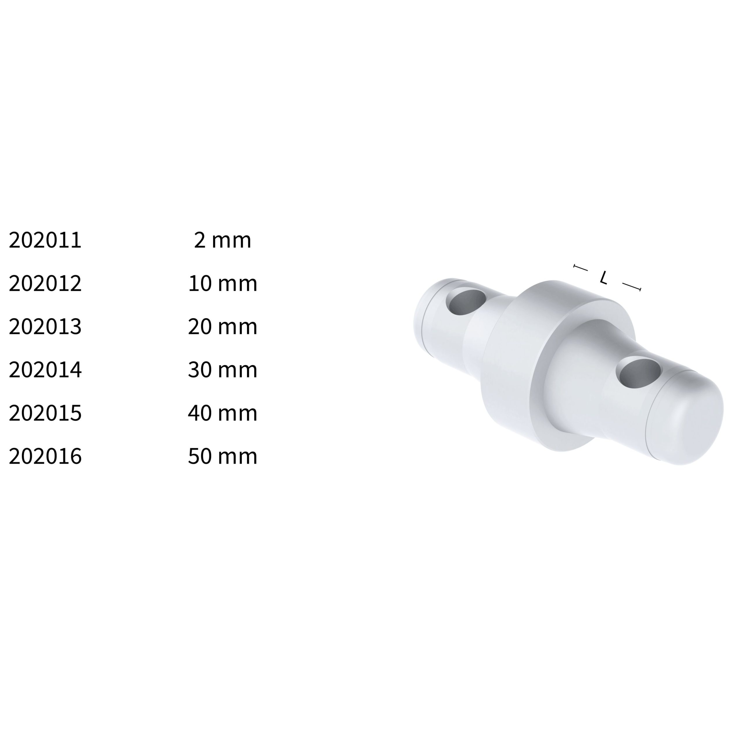 Sixty82 Connector model M02 spacer 2mm - Afbeelding 2
