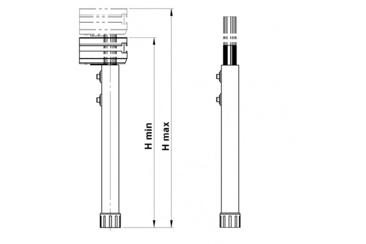 Sixty82 Stage leg 40/60cm telescopic - Afbeelding 2