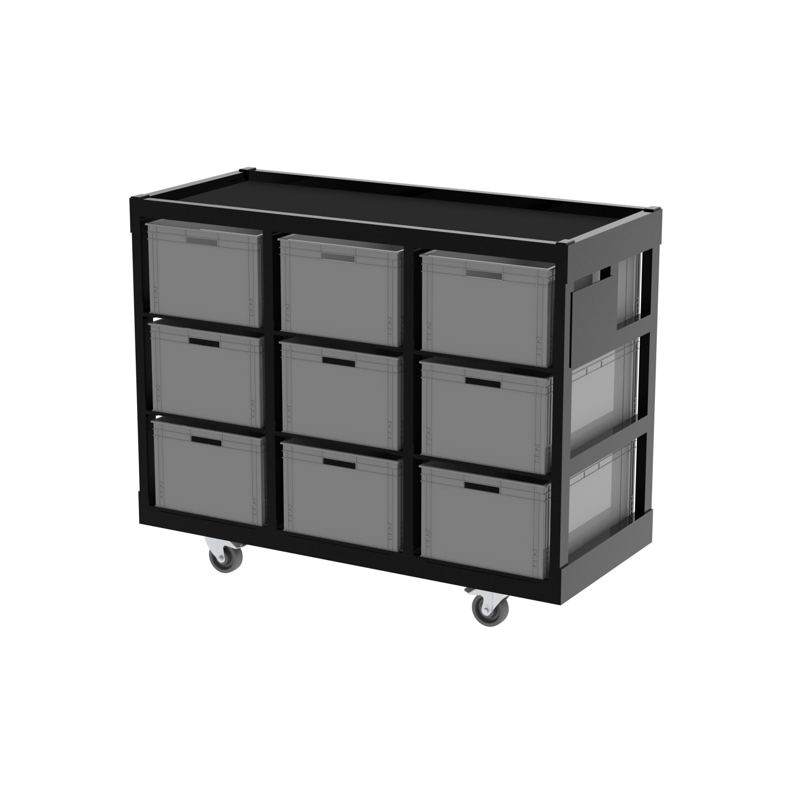 Sixty82 Dolly crates 136,5x60x110cm incl 9 crates