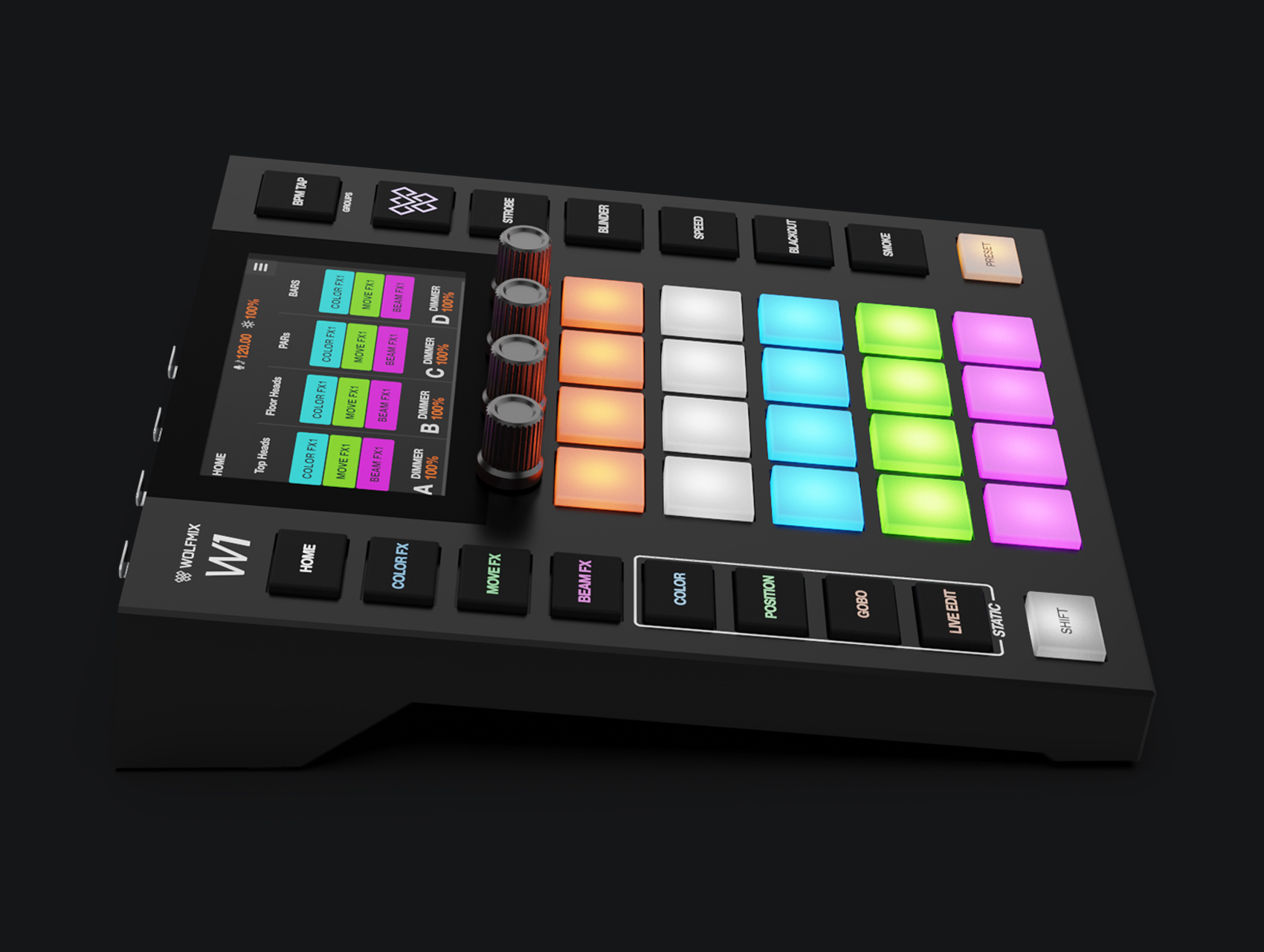 WOLFMIX W1 MK3, standalone DMX performance controller - Afbeelding 6
