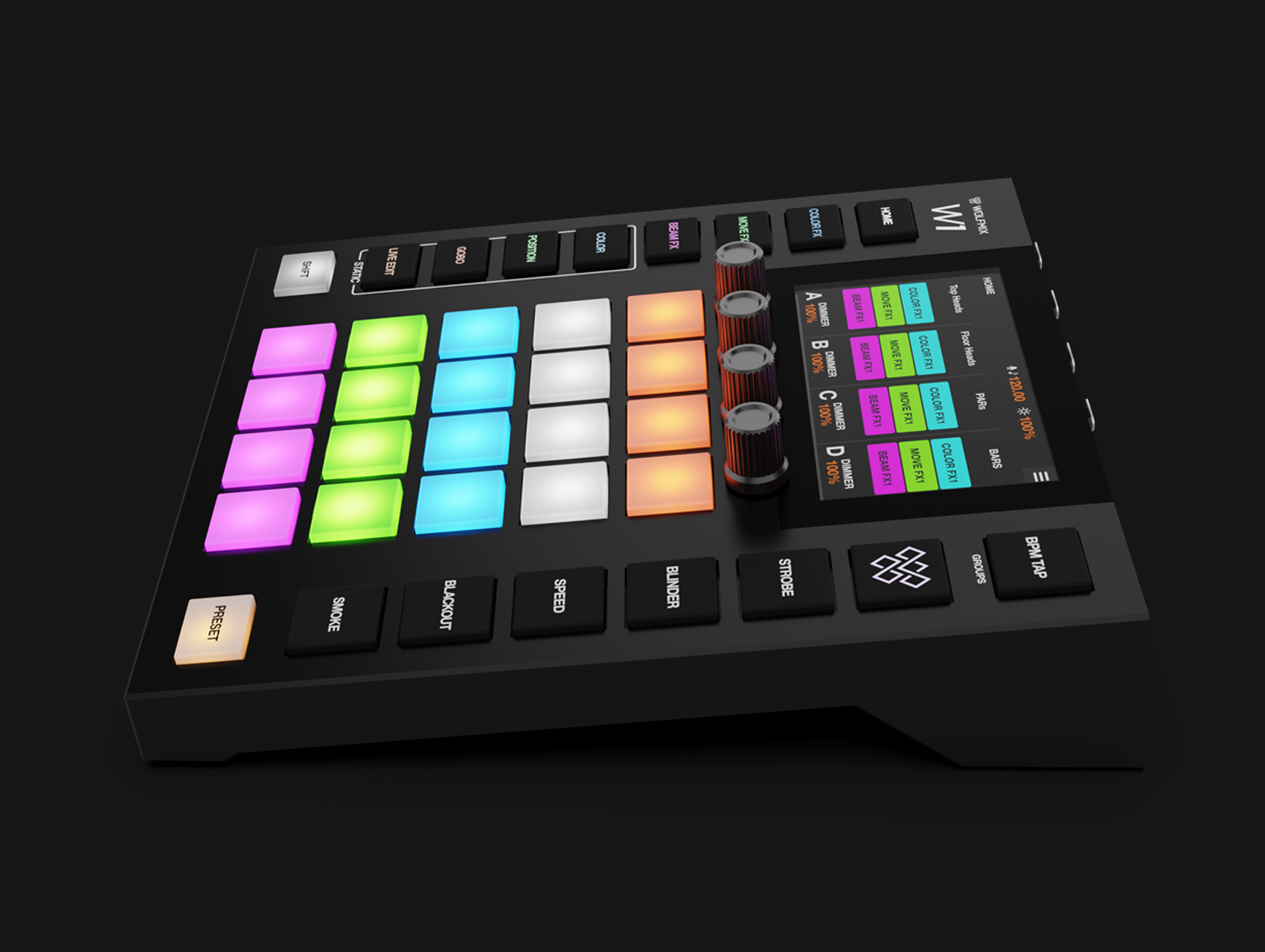 WOLFMIX W1 MK3, standalone DMX performance controller - Afbeelding 5